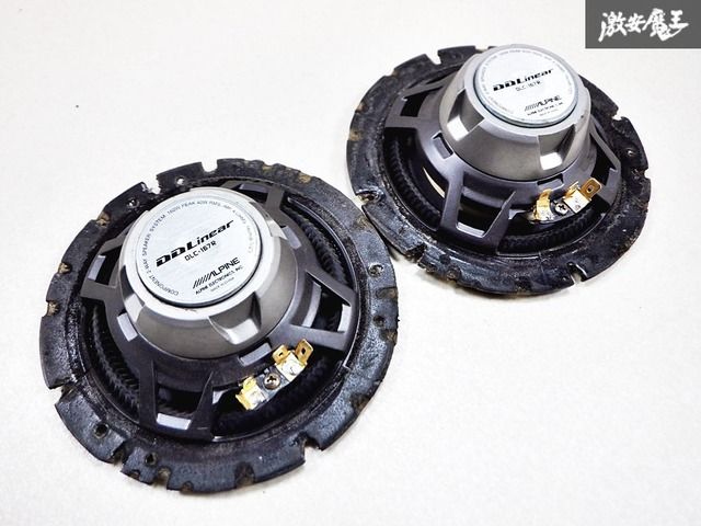 音出しOK‼保証付 ALPINE アルパイン DDLinear スピーカー 2WAY 16cm