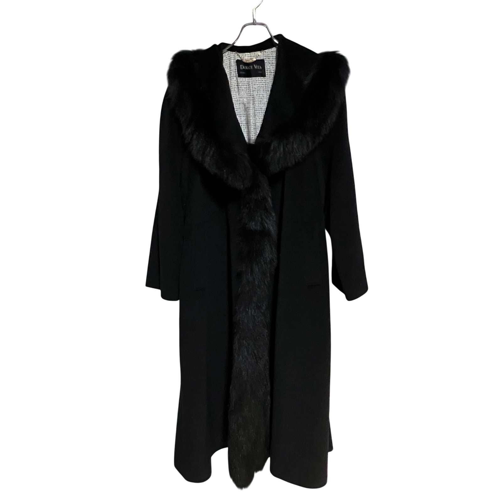 【定価49万】Dolce Vita（ドルチェヴィータ）　コート DOLCE VITA ドルチェビータ コート ジャケット ロング ウール ファー
