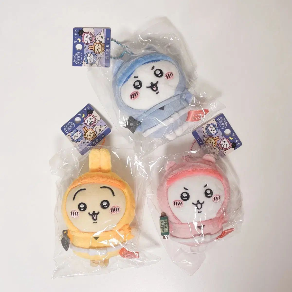 ちいかわ 忍者 マスコット ボールチェーン ぬいぐるみ うさぎ ハチワレ