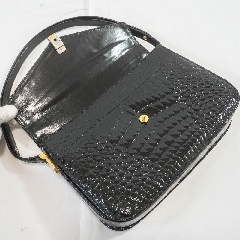 KWANPEN クワンペン クロコダイル 2way ショルダーバッグ ハンドバッグ