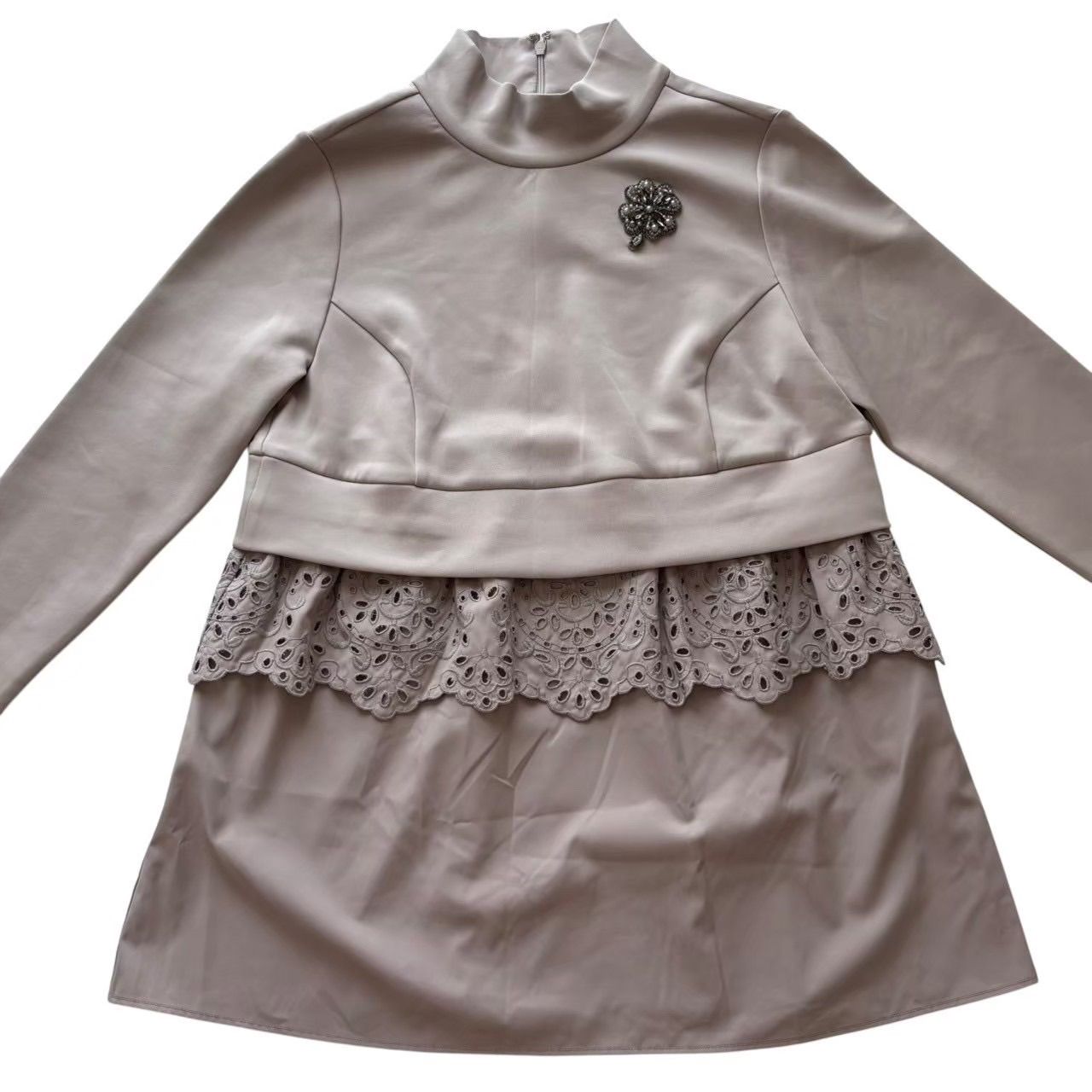 Super Beauty スーパービューティー チュニック ピンク系 レース