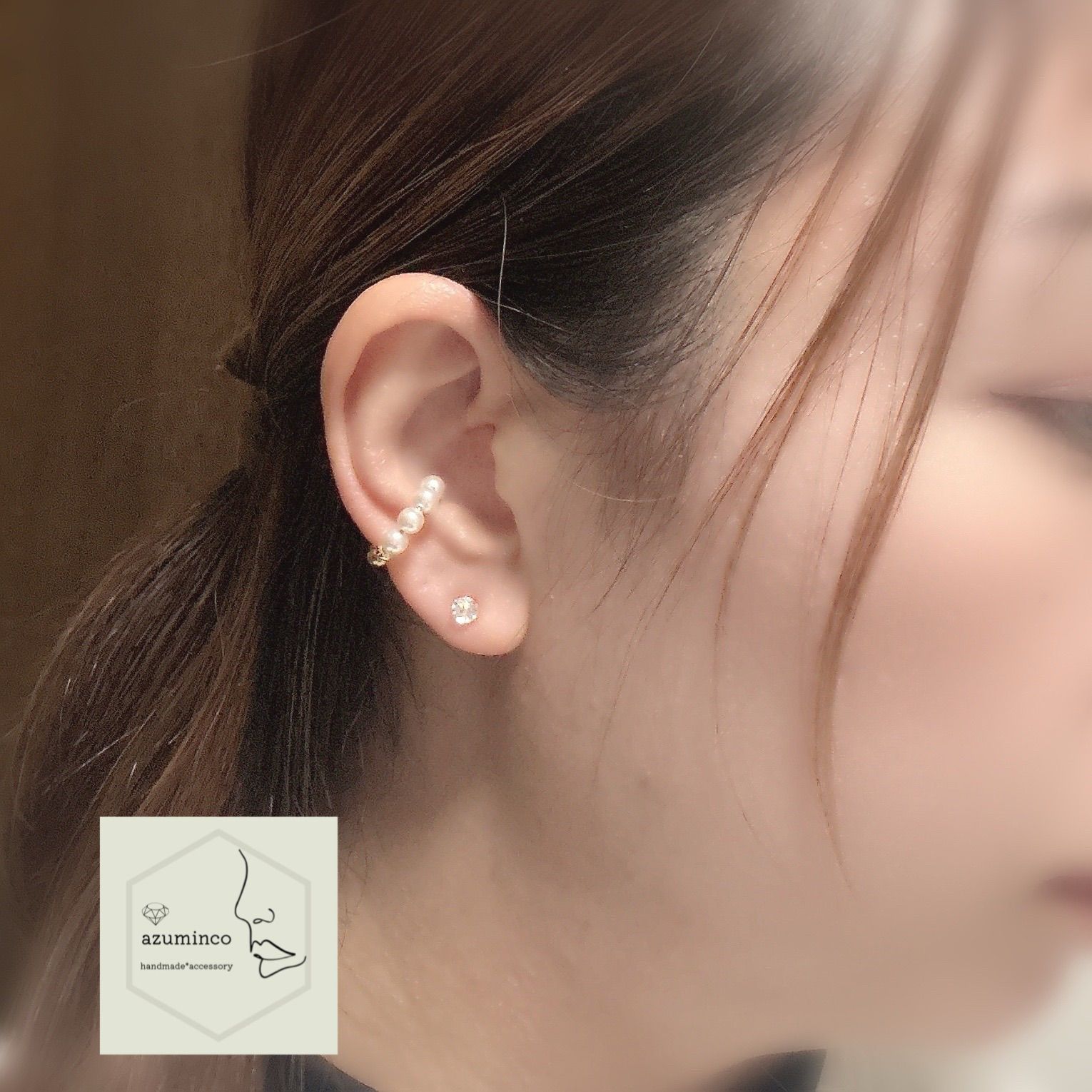 お試し価格》一粒天然石ピアス - メルカリ