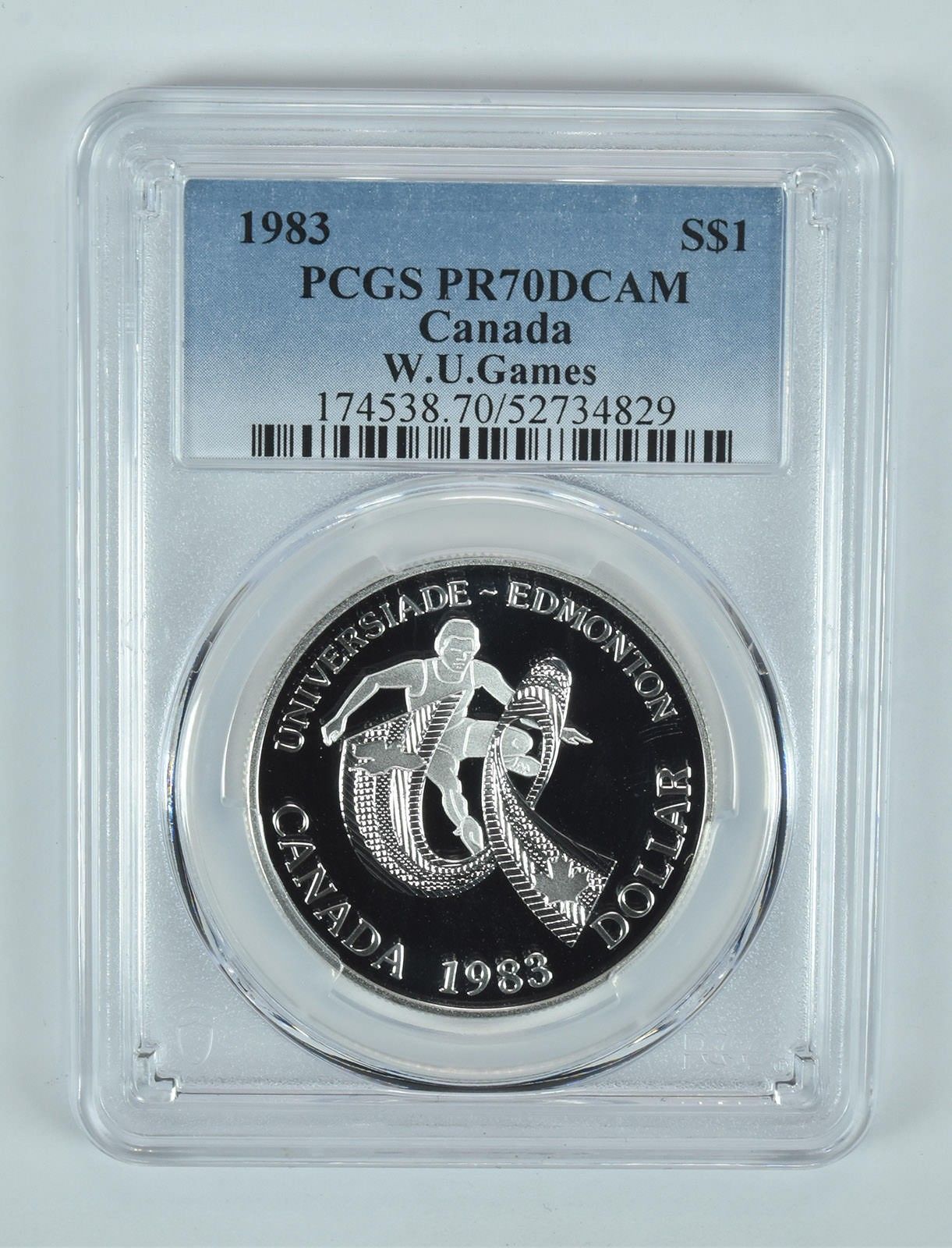 最高鑑定 極美品 PCGS-PR70 DCAM カナダ 1986 銀貨 最高鑑定 極美品