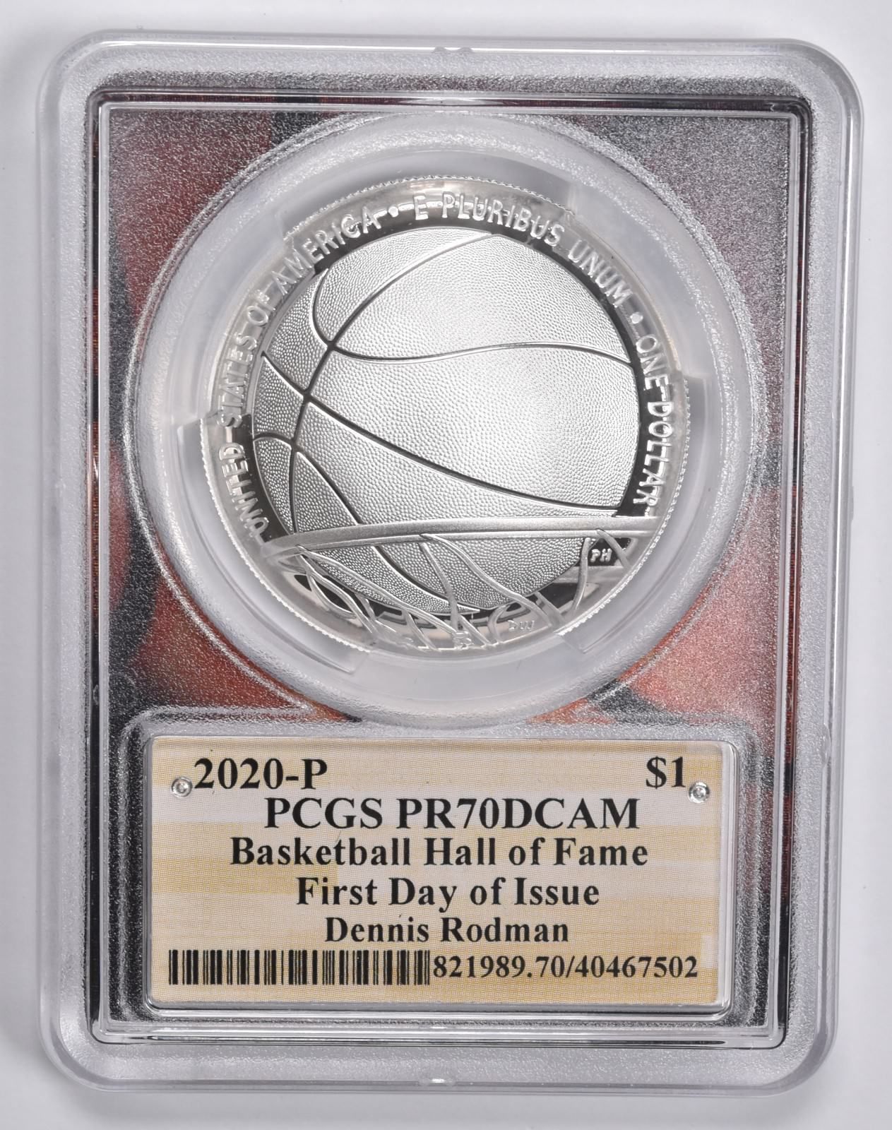 PR70 2020-P デニス・ロッドマン 直筆サイン入り バスケットボール