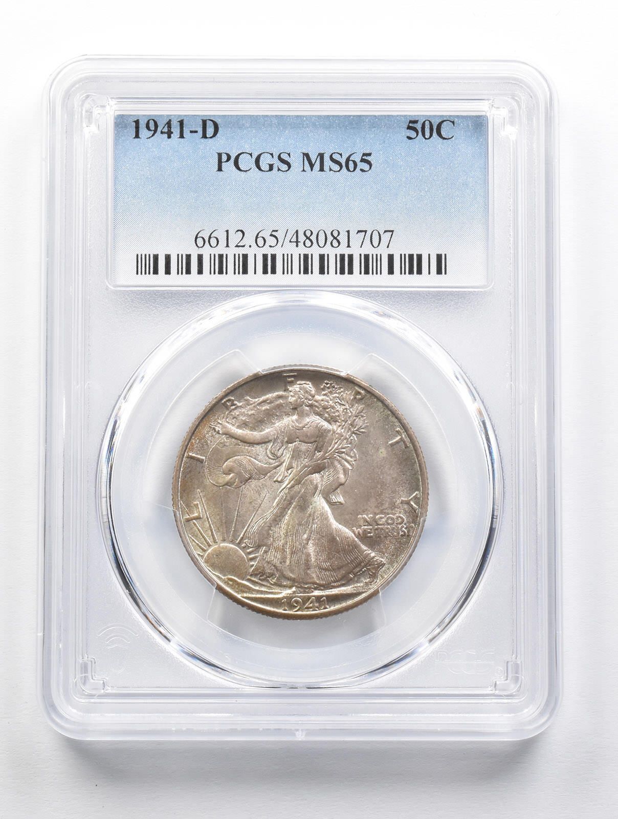 MS65 1941-D ウォーキング・リバティ・ハーフダラー PCGS *350??6
