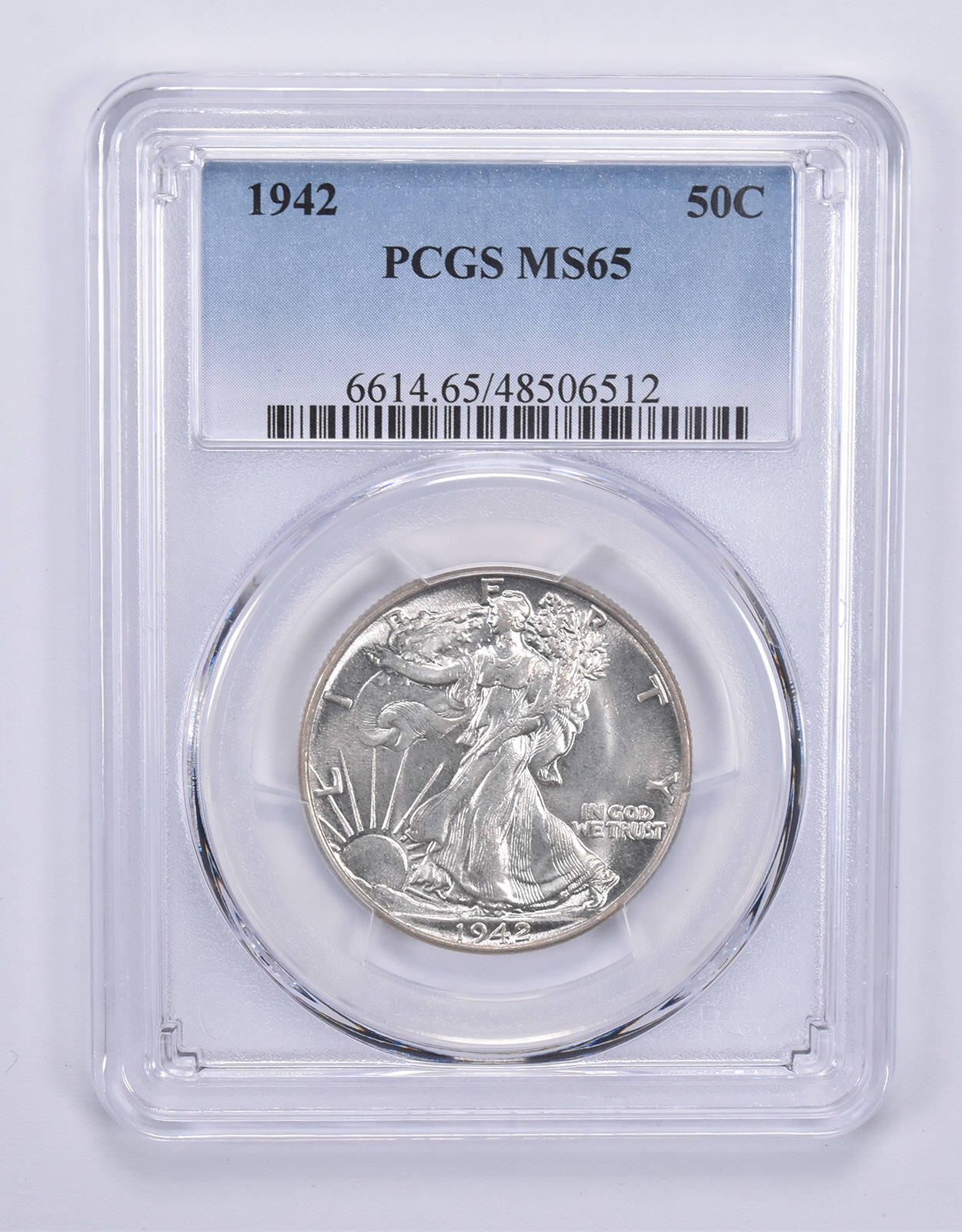 1942年ウォーキング・リバティ・ハーフダラー MS65 PCGS *9631 - メルカリ