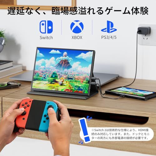 モバイルモニター 10.5インチ FHD1280P モバイルディスプレイ 高輝度