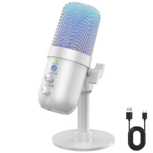 コンデンサーマイク USB マイク ゲーミングマイク PC 卓上 192kHz