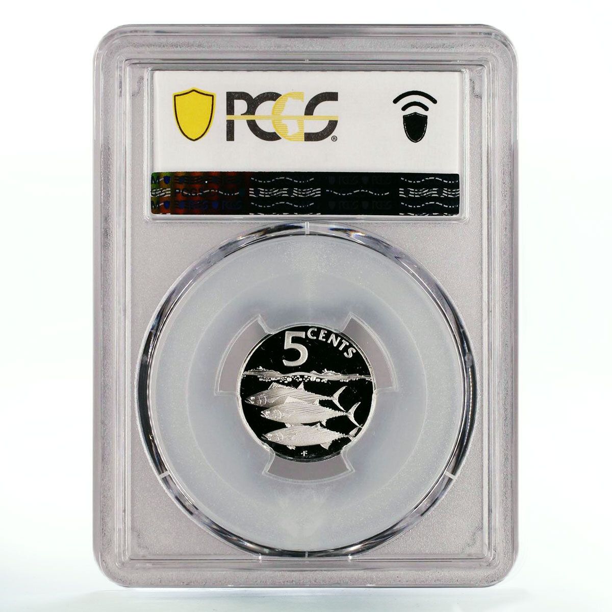 イギリス領ヴァージン諸島 5セント ボニートフィッシュ PR69 PCGS 銀貨