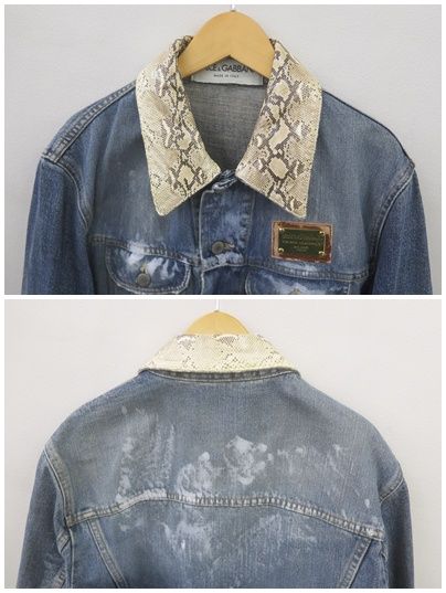 ☆3719☆DOLCE&GABBANA ドルチェアンドガッバーナ 白タグ パイソン