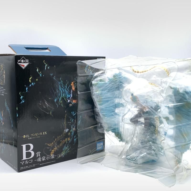 中古】支柱欠品)B賞 マルコ 魂豪示像 フィギュア ｢一番くじ ワンピース