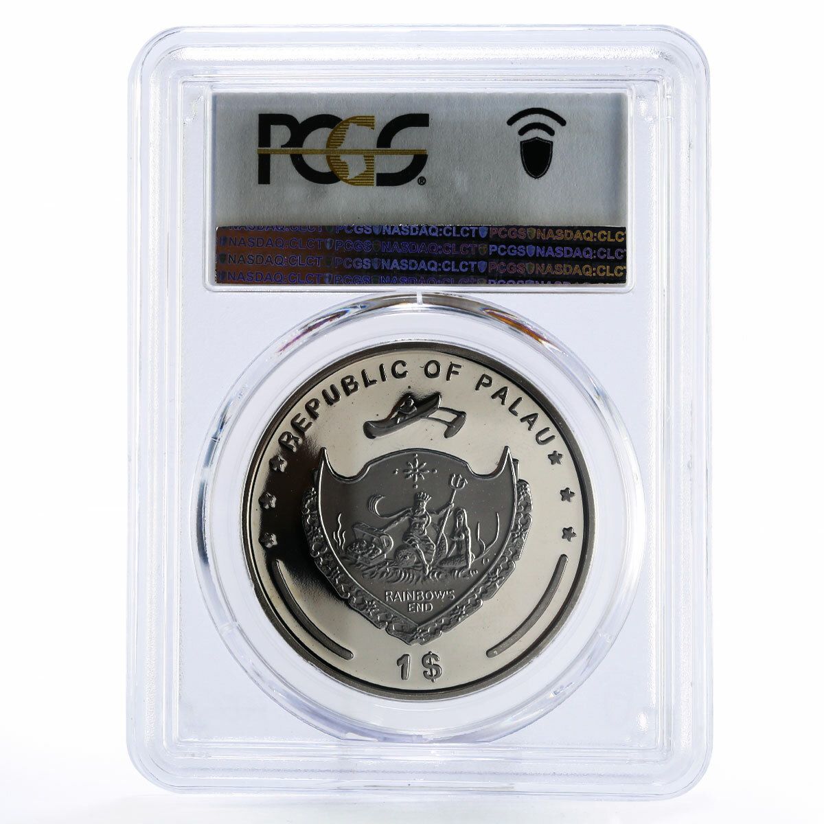 パラオ 1ドル 海洋生物保護 アオウミガメ PR69 PCGS CuNi コイン 2009