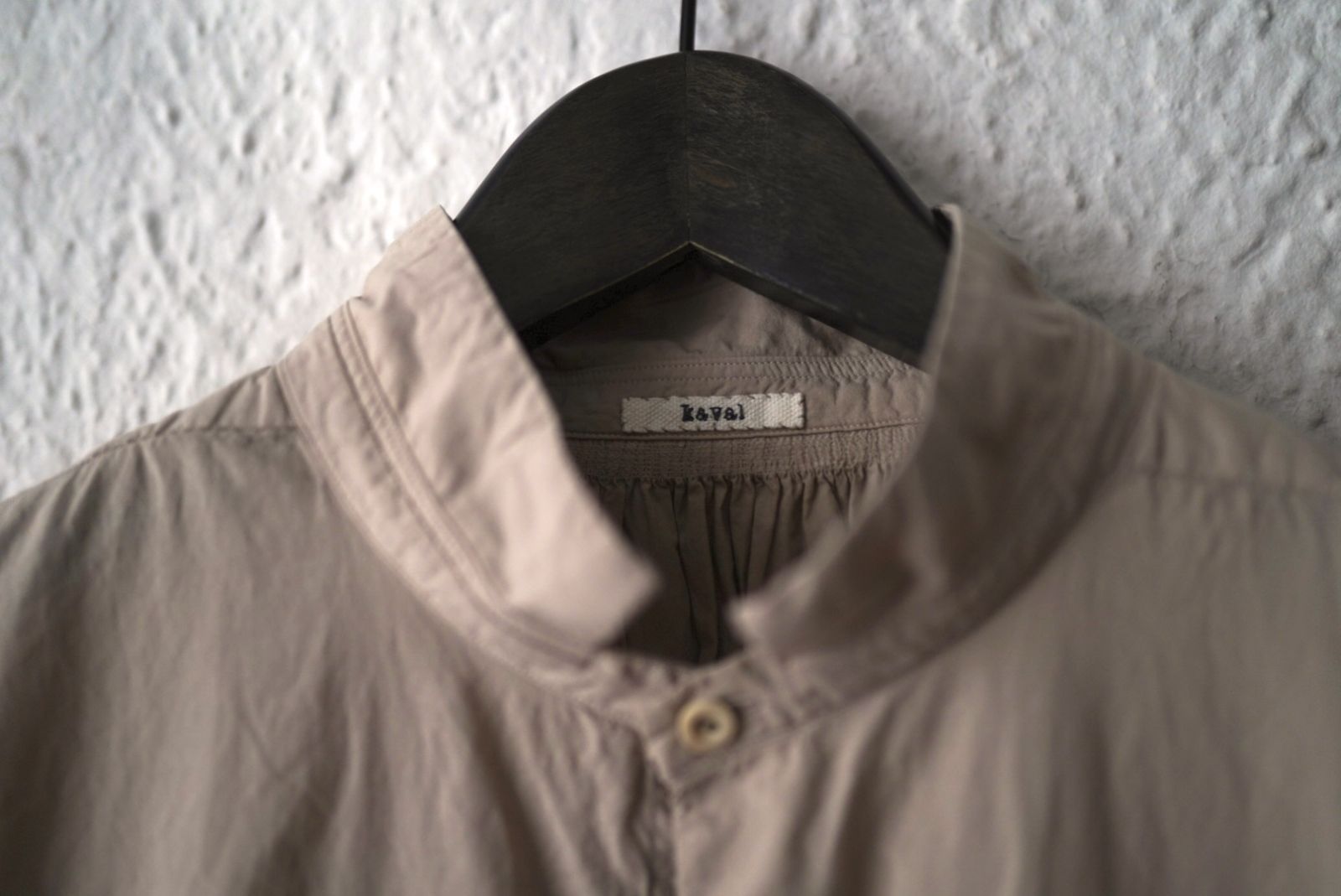 19SS コットンタイプライタープルオーバーブラウスシャツ / kaval 