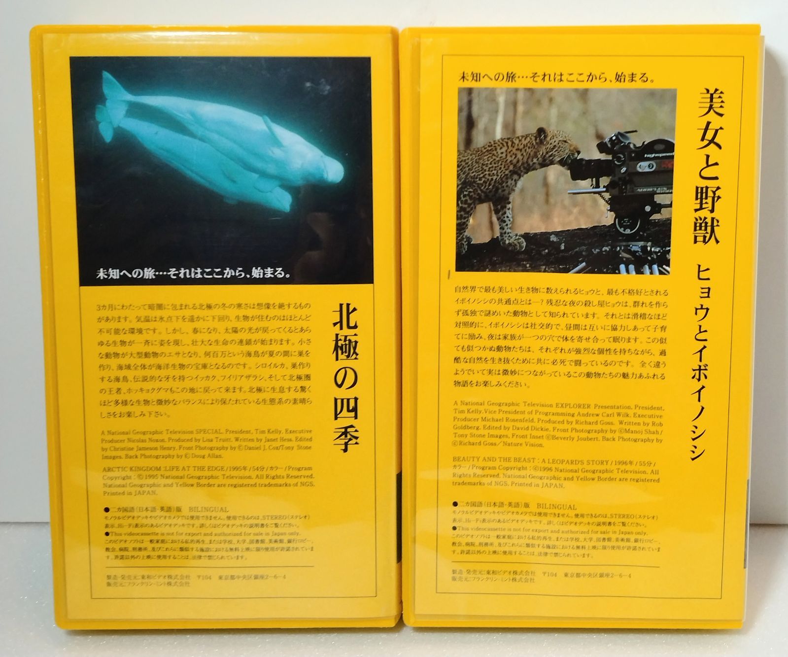 VHS 】ナショナル・ジオグラフィックビデオ 8本セット NATIONAL
