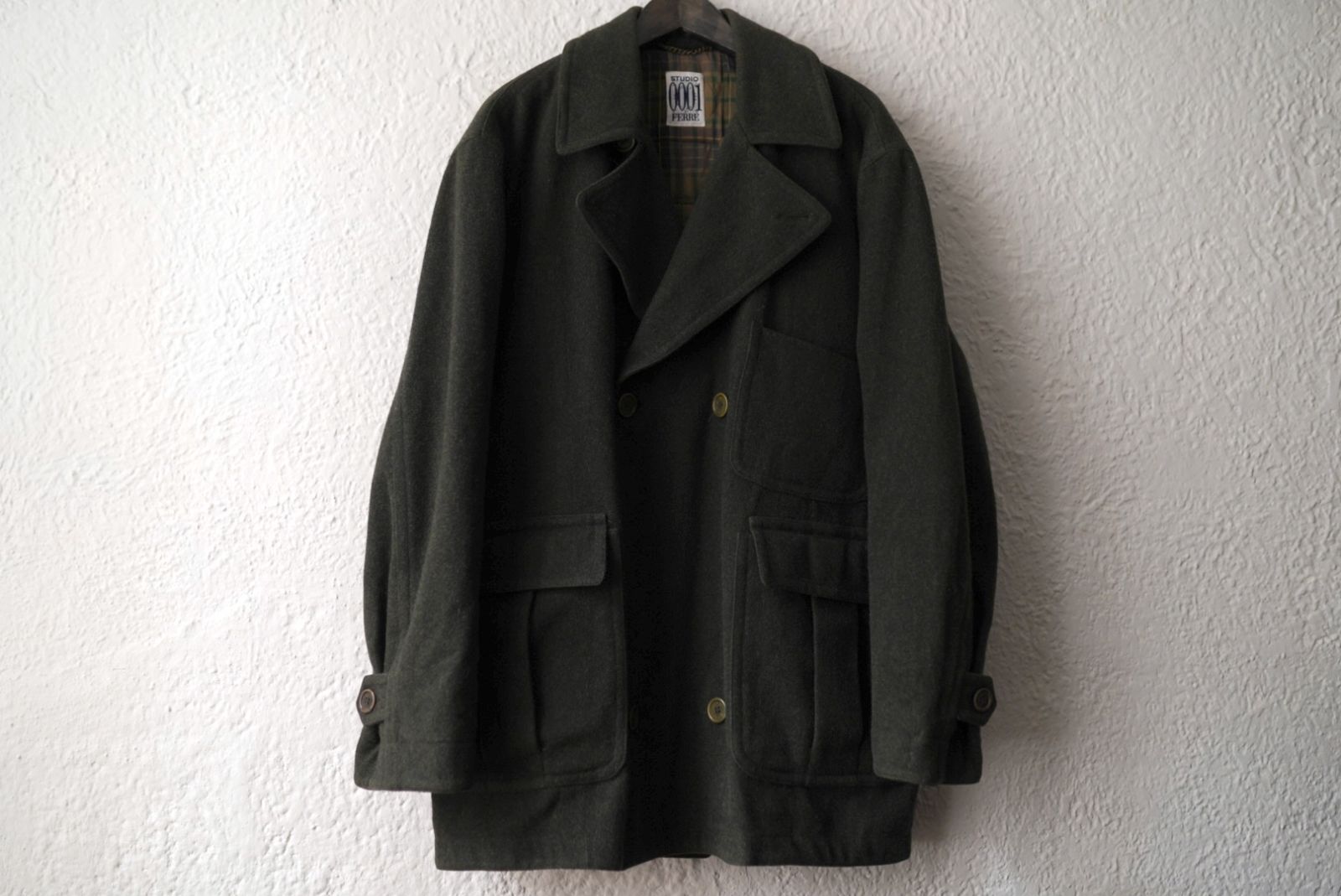 1980's STUDIO 0001 BY FERRE メルトンウールブルゾンジャケット