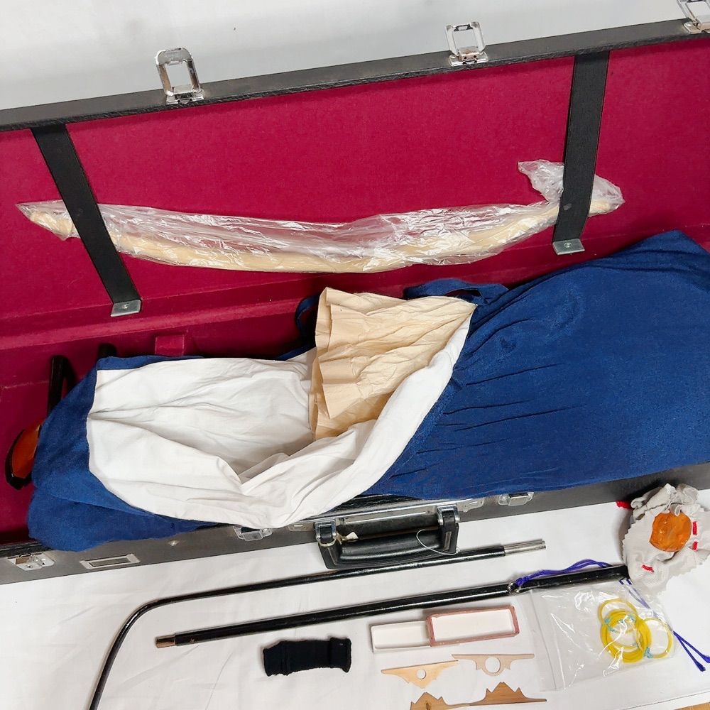 津軽三味線 三味線セット ケース付き 和楽器 伝統楽器 入門用 練習用