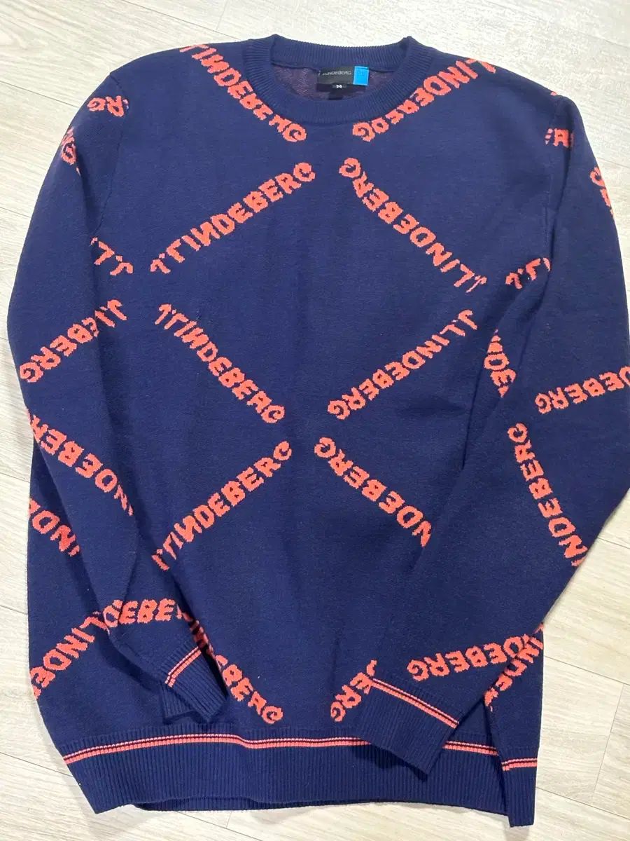 J.リンドバーグ ネイビー パータン ニット M - メルカリ