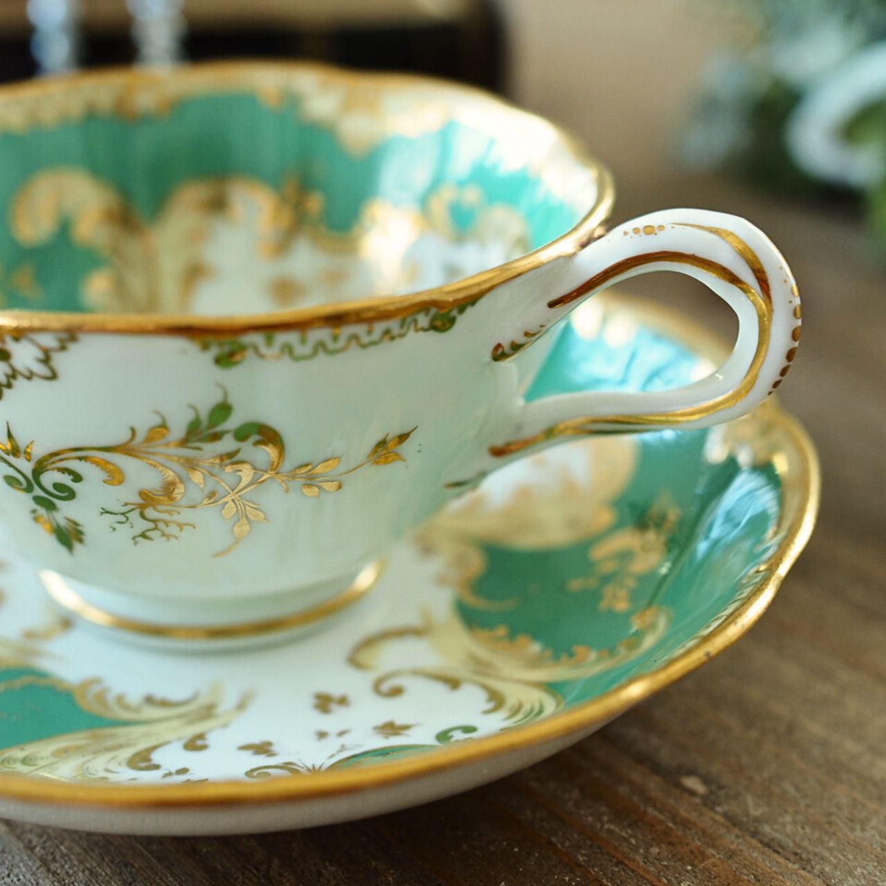 キッチン・食器 【STORY CUPコレクション】英国ミントン グリーン×金彩