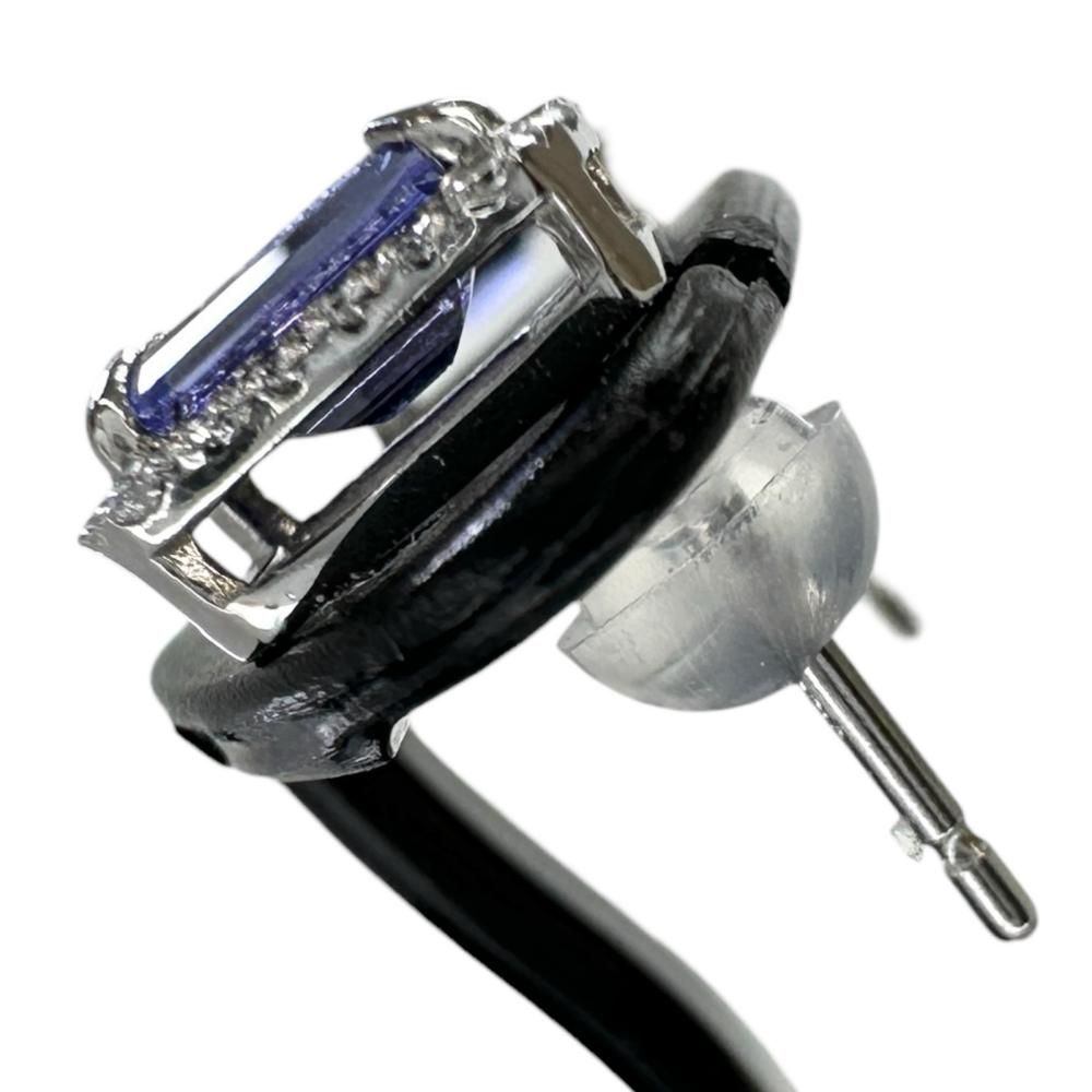 タンザナイト 0.52/0.54ct ダイヤモンド 0.09/0.09ct ピアス Pt950