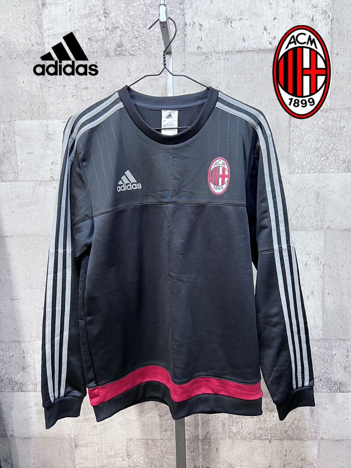 adidas ミラン　上　Lサイズ 未開封品 美品 アディダス ACミラン プルオーバー ジャージ L メンズ adidas