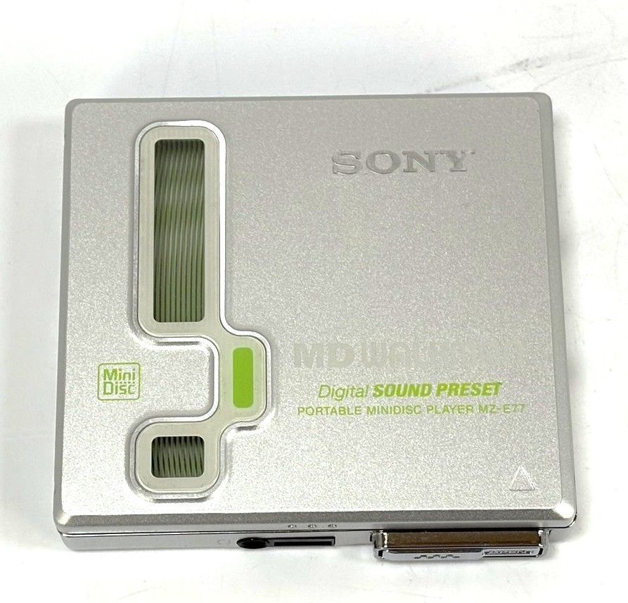 ジャンク】SONY ソニー MZ-E77-S シルバー ポータブルMDプレーヤー