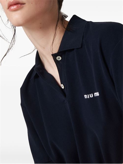 MIU MIU ピケ コットン ポロシャツ 送料無料 - メルカリ
