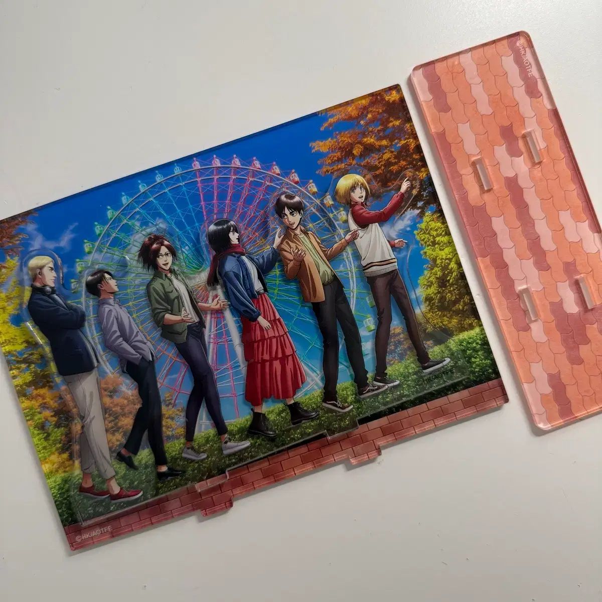 進撃の巨人 大阪 ĦFIVE コラボ アクリル ミカサ エレン リヴァイ ハンジ エルヴィン