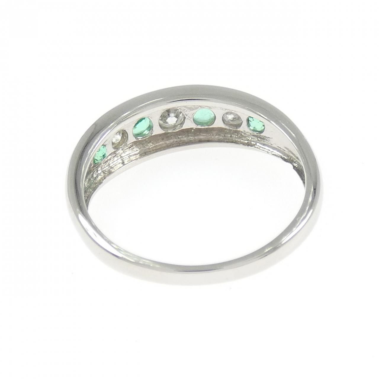 PT900 エメラルド リング 0.28CT - メルカリ