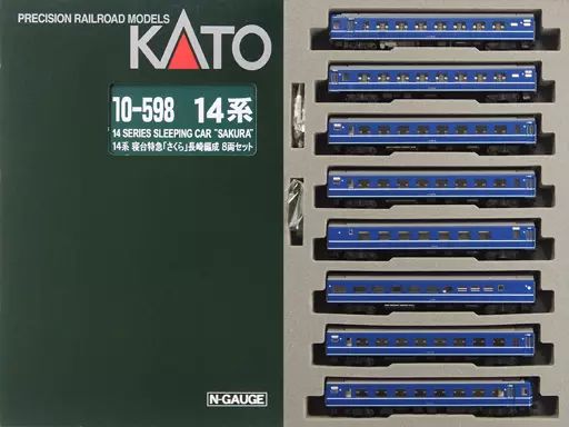 中古】鉄道模型 1/150 14系 寝台特急 さくら 長崎編成 8両セット [10