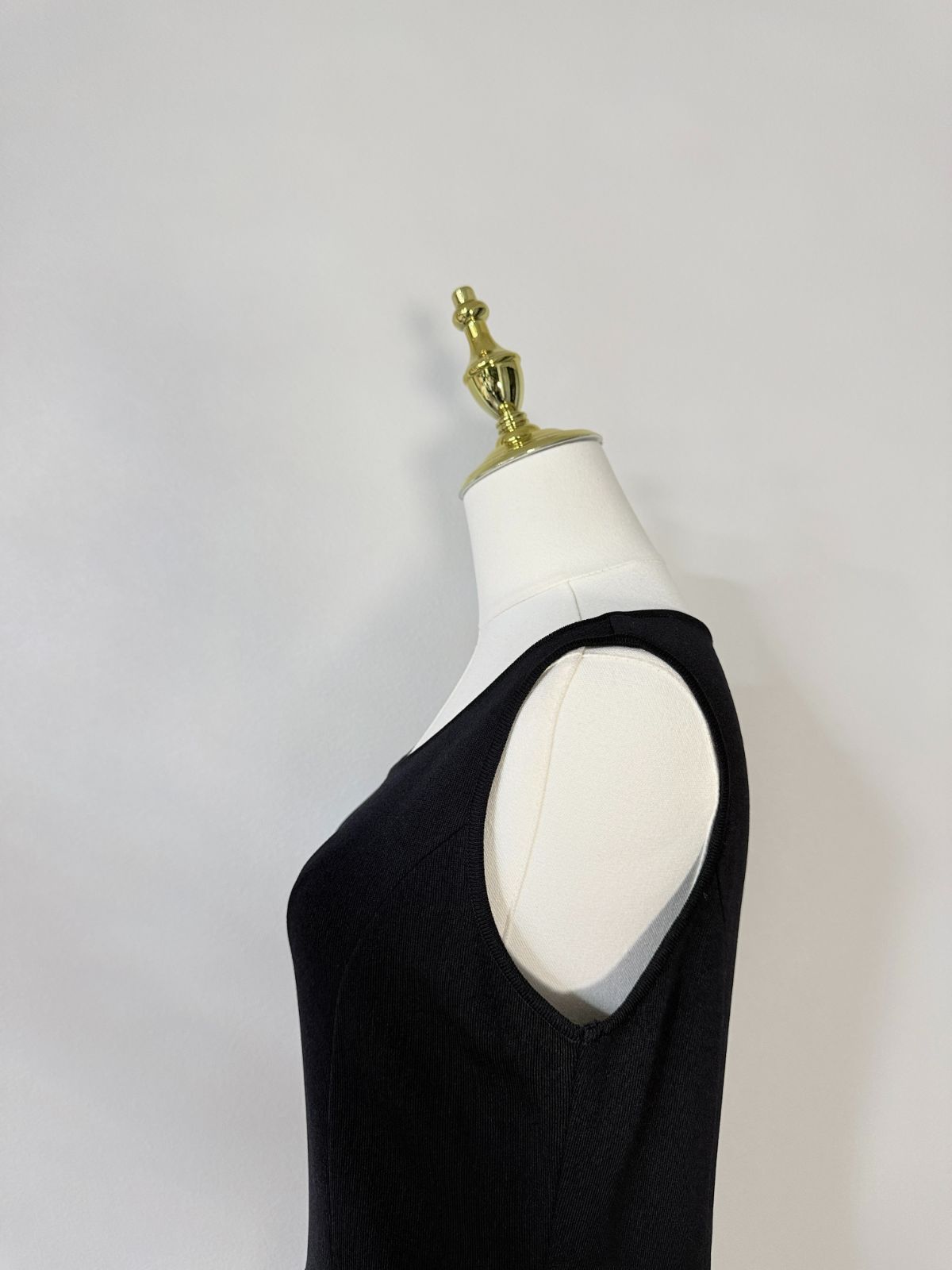 極美品Rene/ ルネ ニットワンピース 36 ネイビー アセテートBLEND