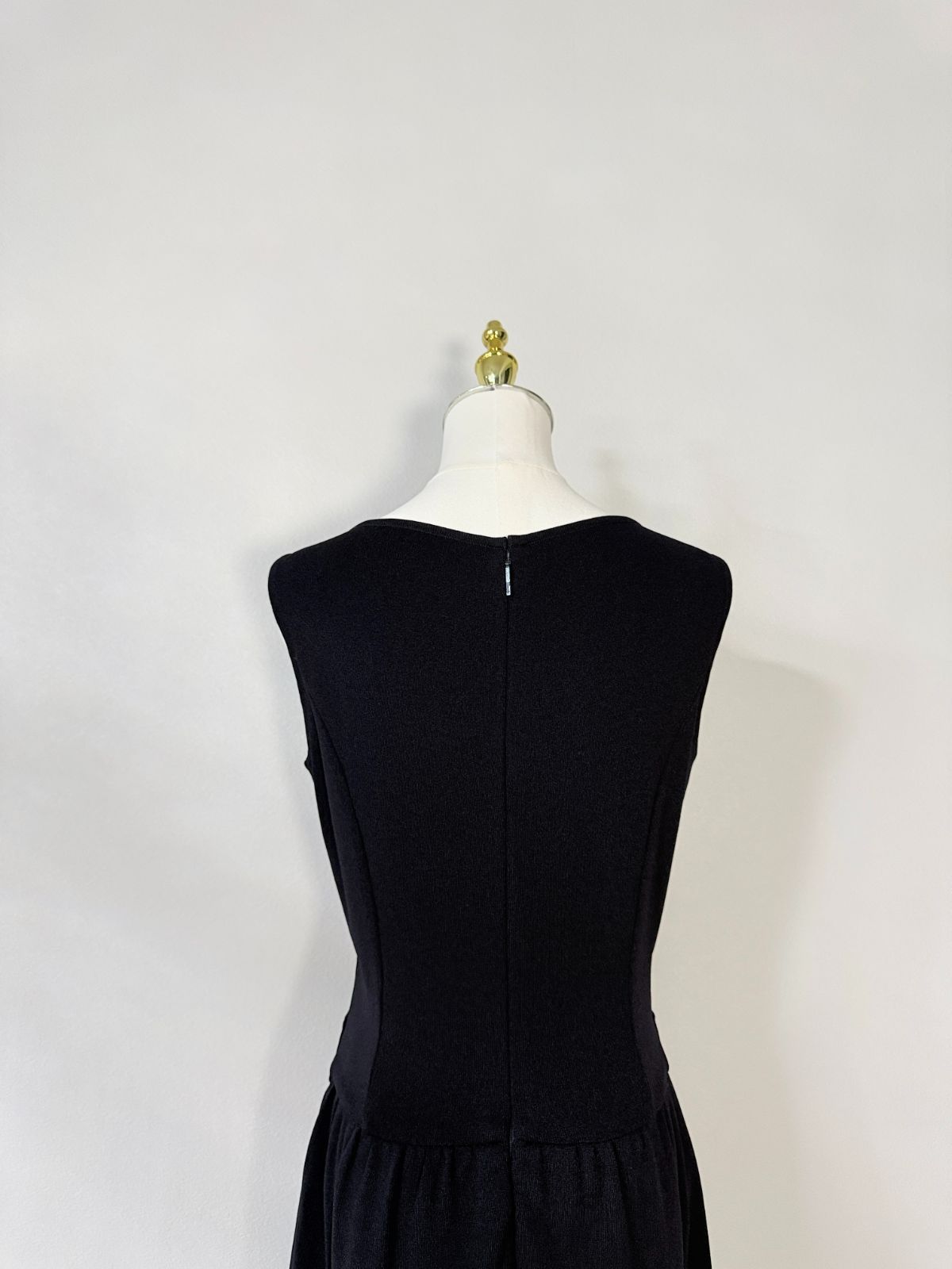 極美品Rene/ ルネ ニットワンピース 36 ネイビー アセテートBLEND