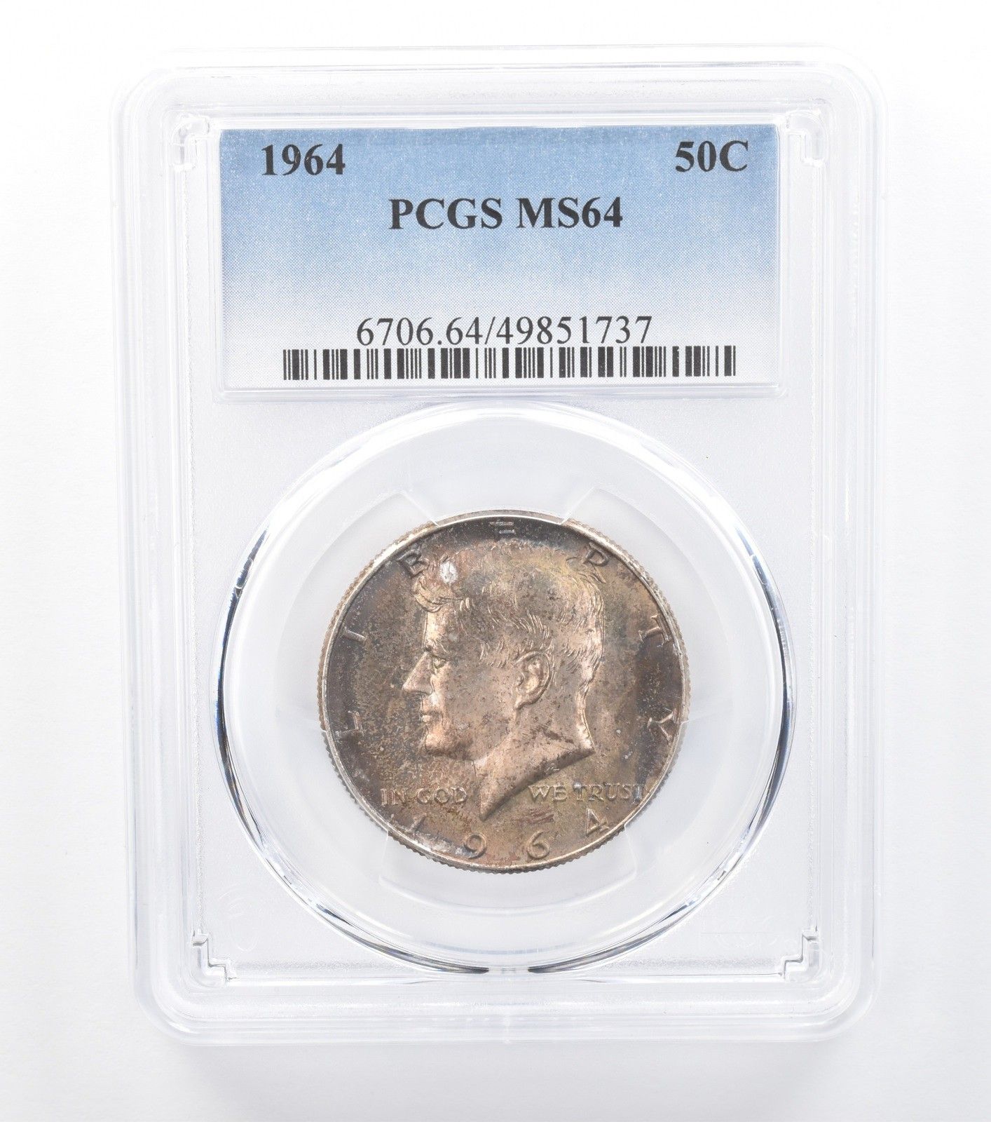 1964年 ケネディ ハーフダラー MS64 PCGS 美品 T *7774 - メルカリ