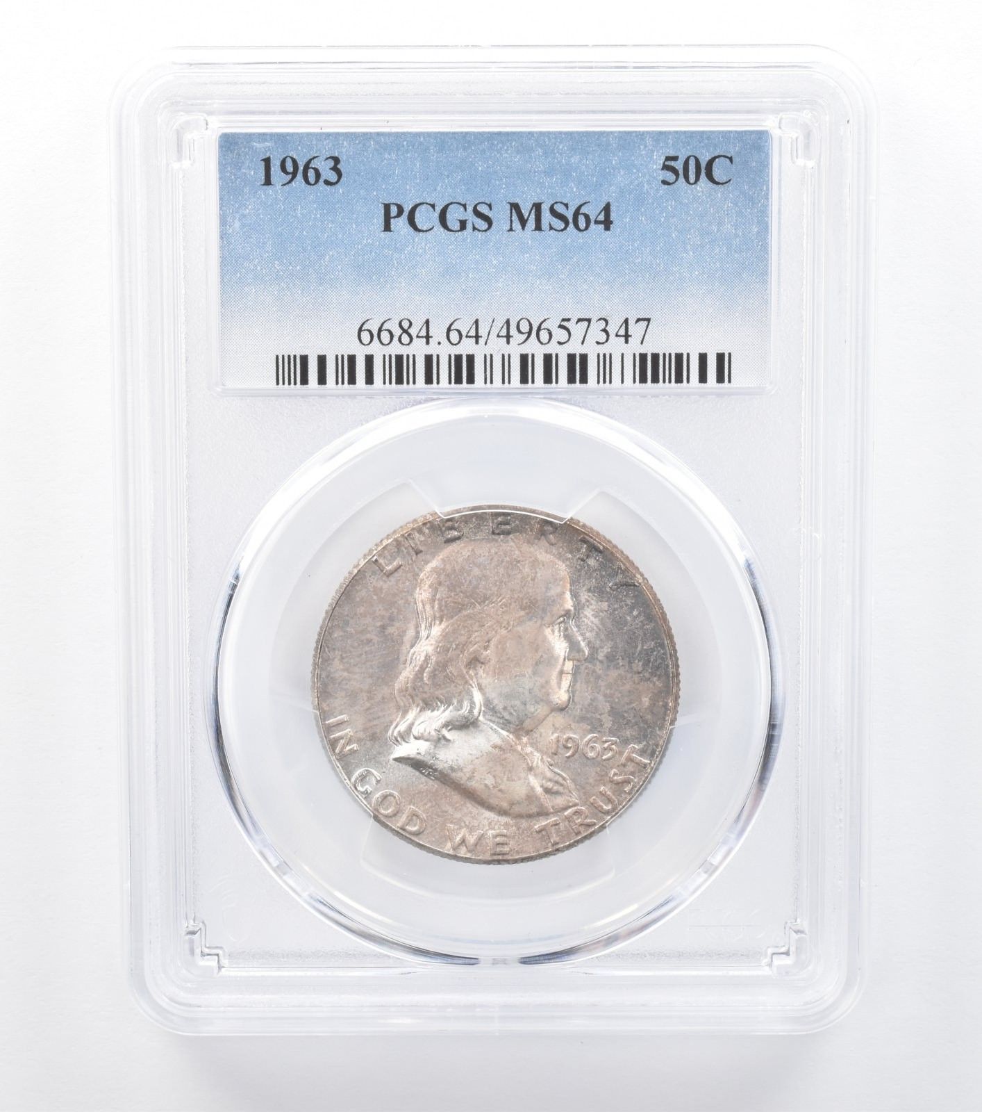 1963年 フランクリン ハーフダラー MS64 PCGS *7757 - メルカリ