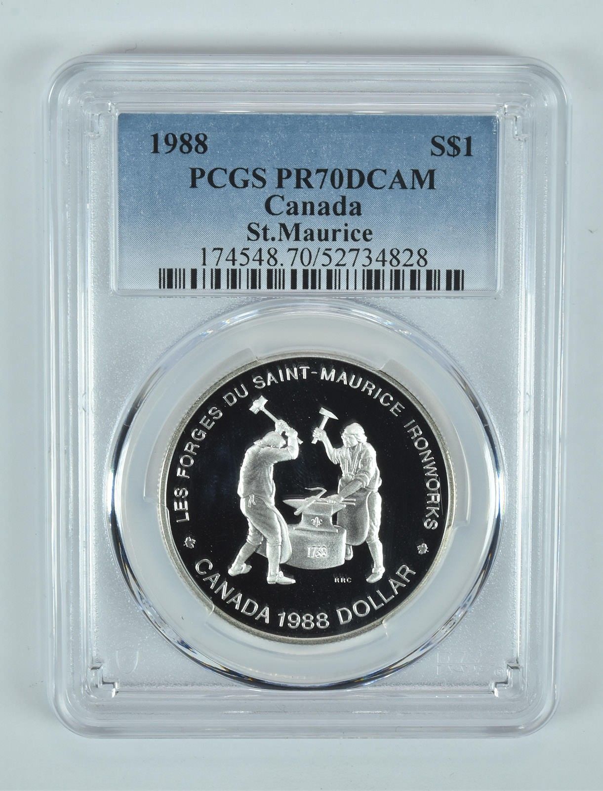1988 カナダ 1 ドル シルバー セント モーリス PR70 DCAM PCGS - メルカリ