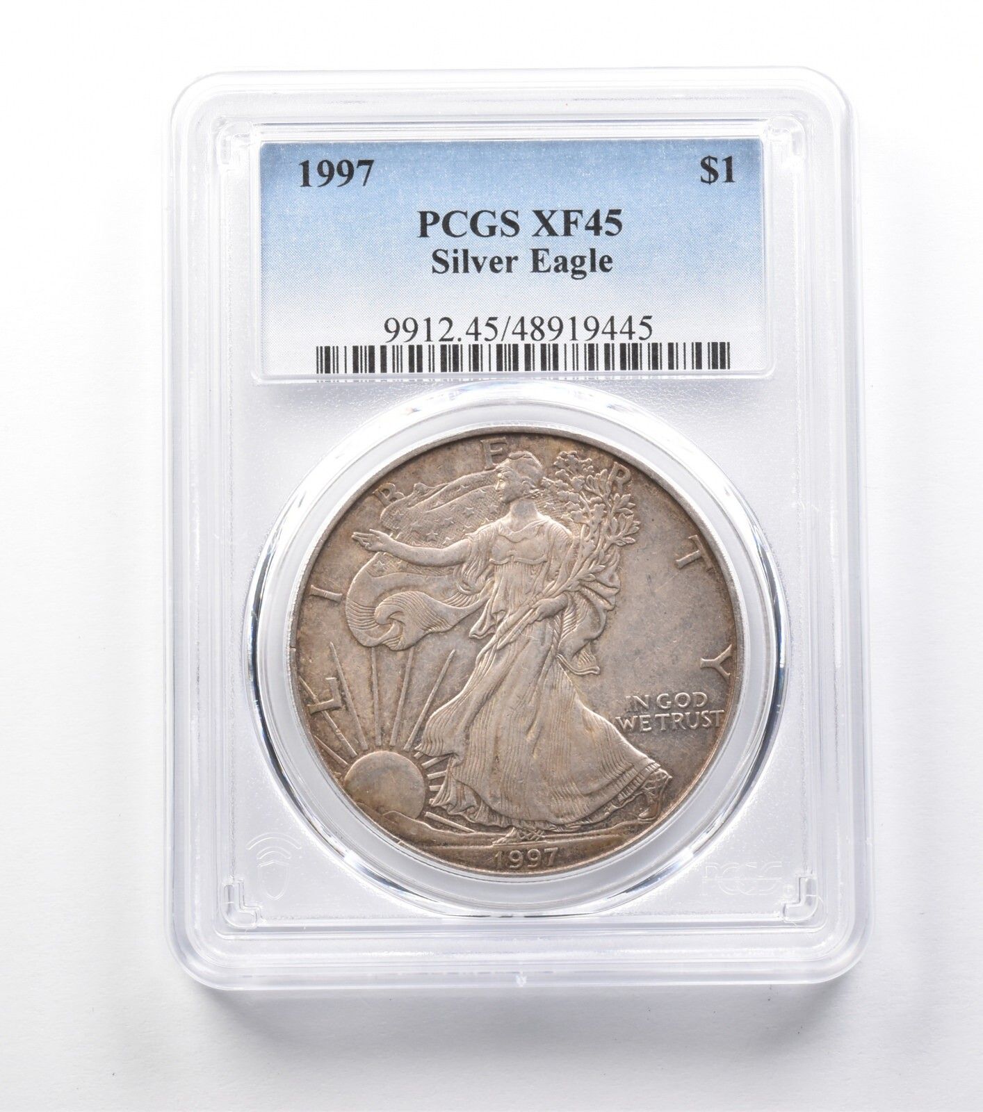 1997年 アメリカン シルバー イーグル XF45 PCGS ローボール サーキュ