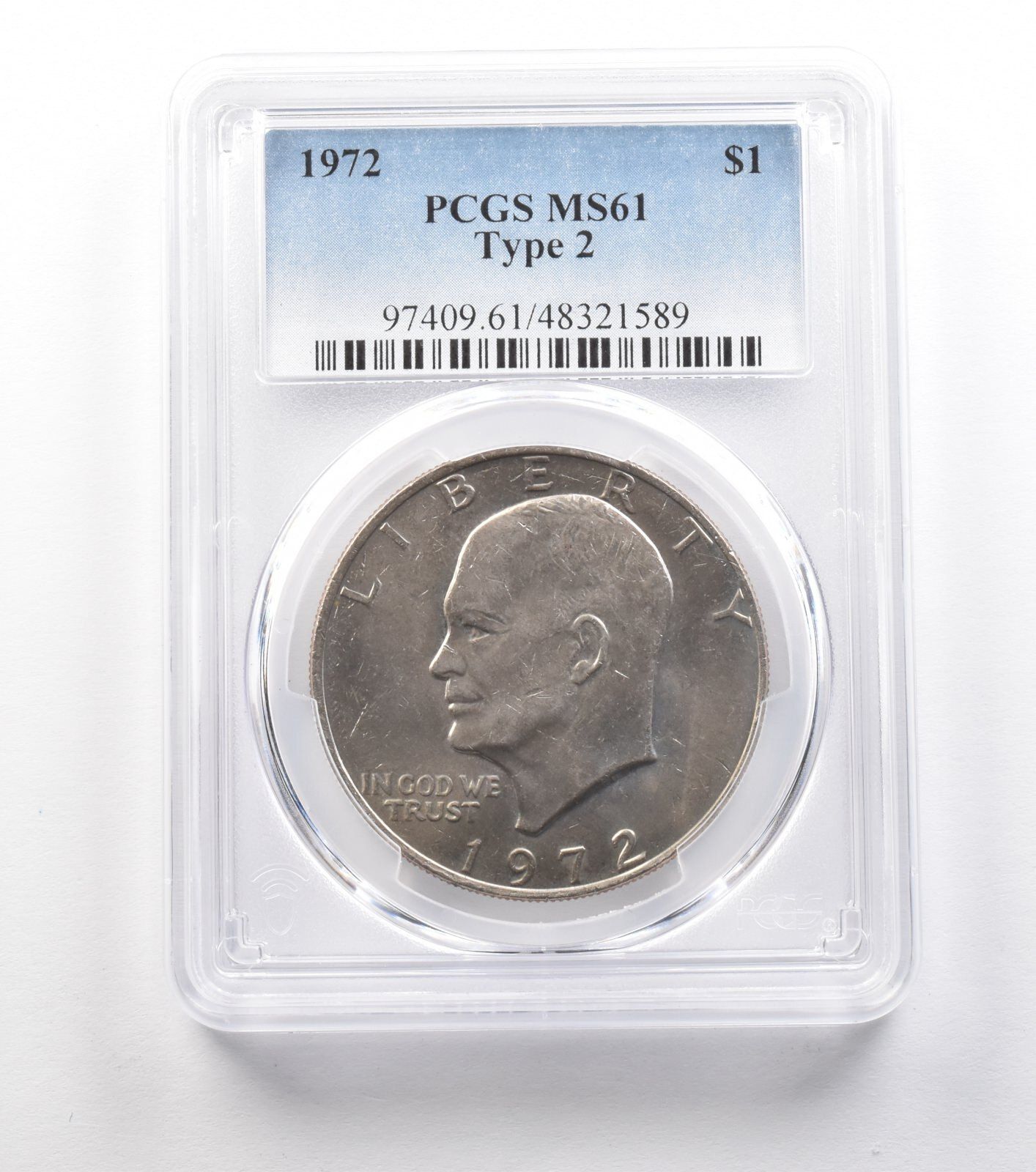 «匿名発送» ドワイト・D・アイゼンハワー 純銀メダル 1972年 アイゼンハワー 1ドル タイプ2 MS61 PCGS *0962 - メルカリ