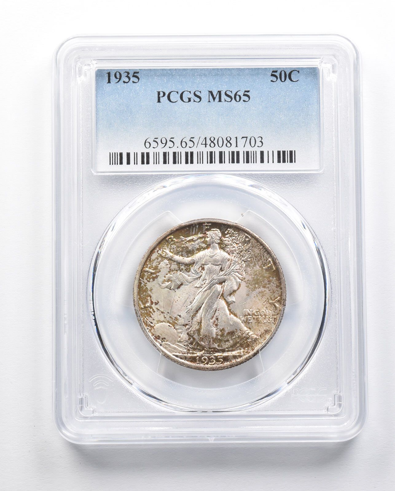MS65 1935年ウォーキング・リバティ・ハーフダラー PCGS Beautifully