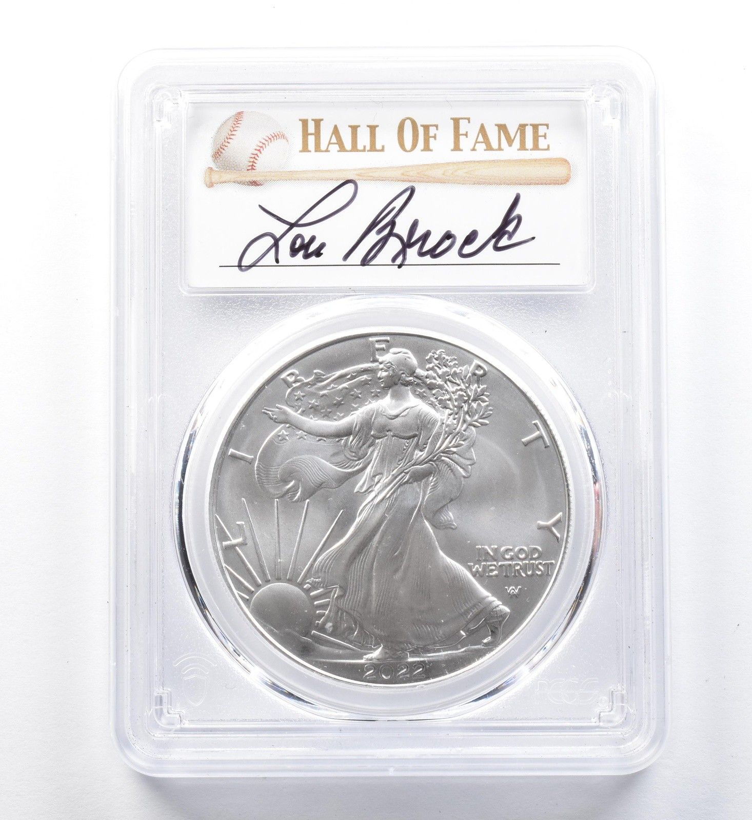 2022年 アメリカン シルバー イーグル ルー・ブロック FDOI MS70 PCGS