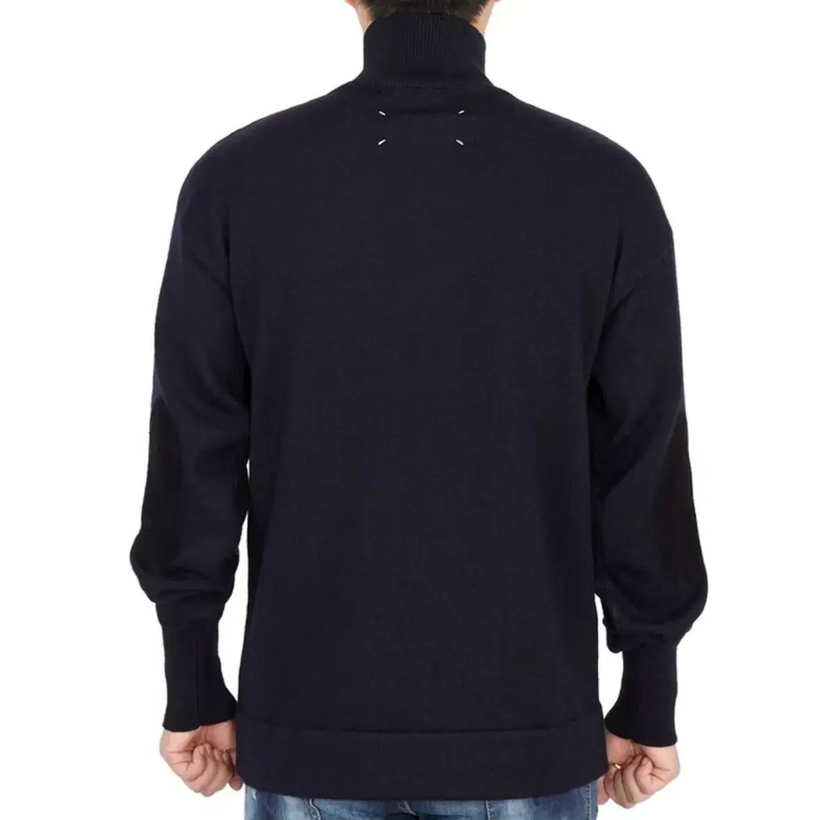 メゾンマルジェラ スティッチ エルボー パッチ タートルネック ニット