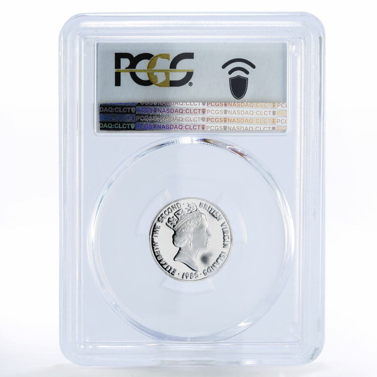 イギリス領ヴァージン諸島 5セント ボニートフィッシュ PR70 PCGS 銀貨