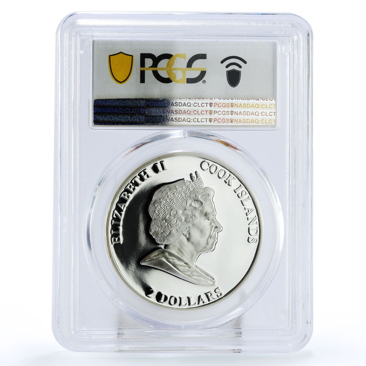 クック諸島 2ドル 卯年 2匹の灰色のウサギ PR69 PCGS 銀貨 2011年