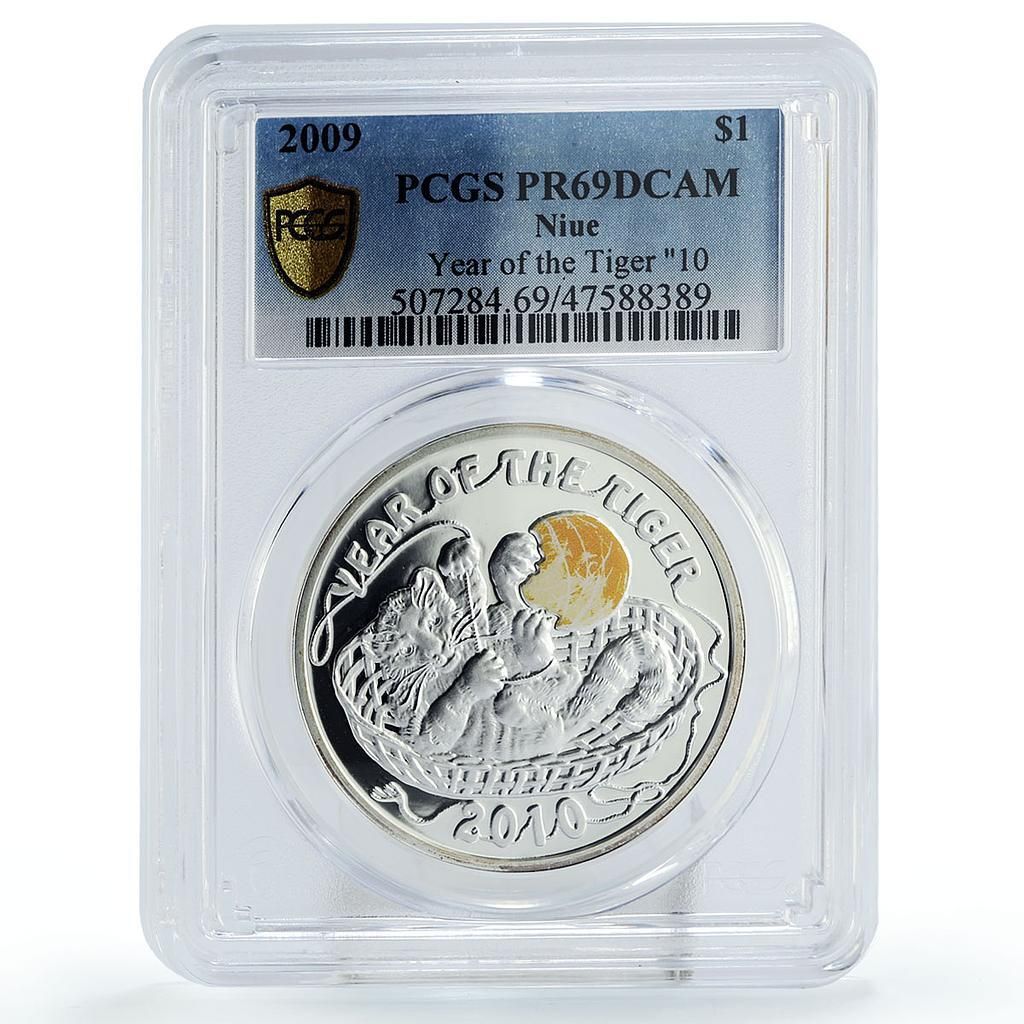 ニウエ 1ドル 太陰暦 寅年 2010 PR69 PCGS 銀貨 2009 - メルカリ
