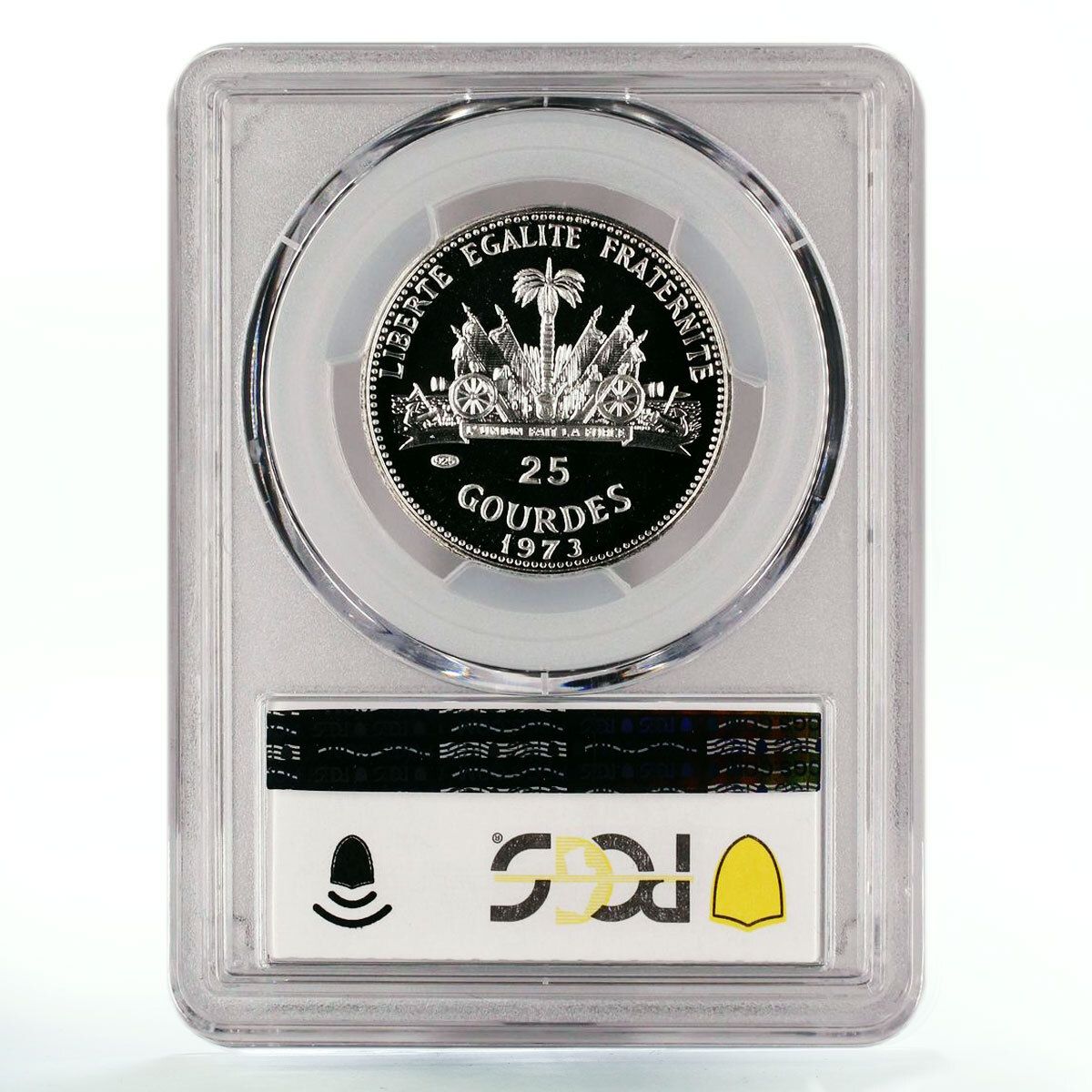 ハイチ 25グールド サッカーワールドカップ 西ドイツ PR69 PCGS 銀貨