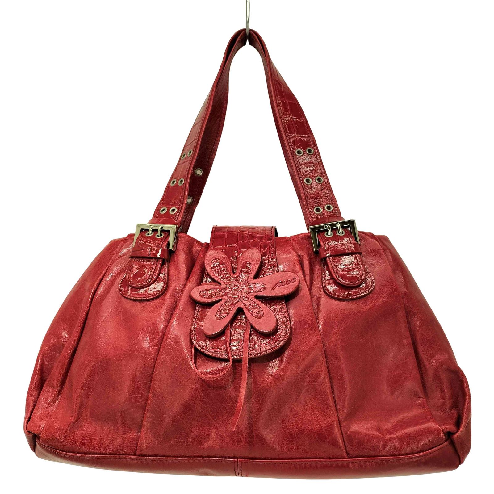 ユーズドフルギ USED古着 y2k グランジ ロゴチャーム レザー