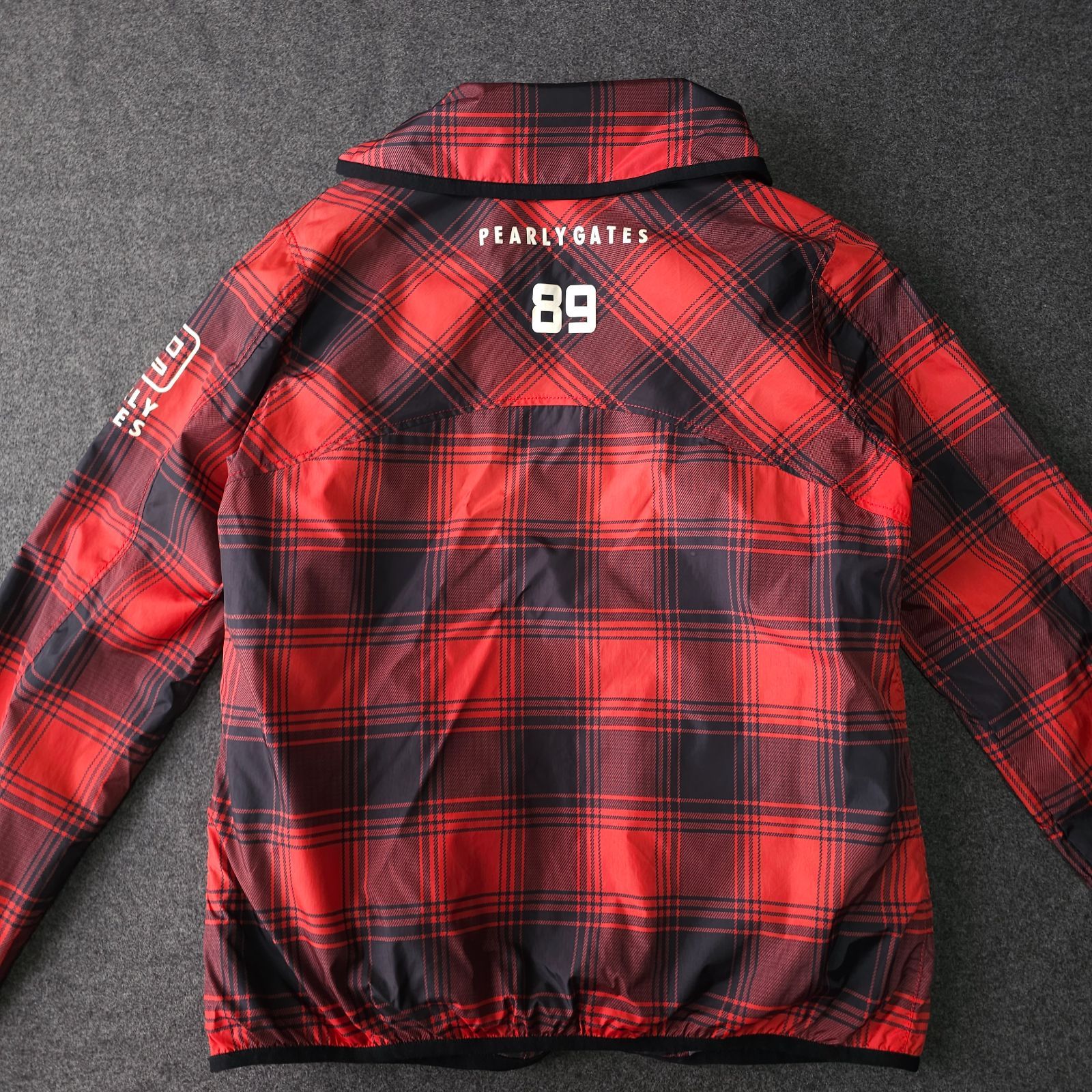 PEARLY GATES】パーリーゲイツ 3WAY チェック ボア素材ベスト ナイロン