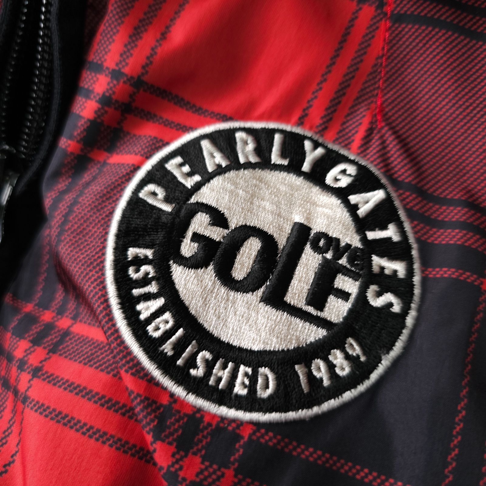 PEARLY GATES】パーリーゲイツ 3WAY チェック ボア素材ベスト ナイロン