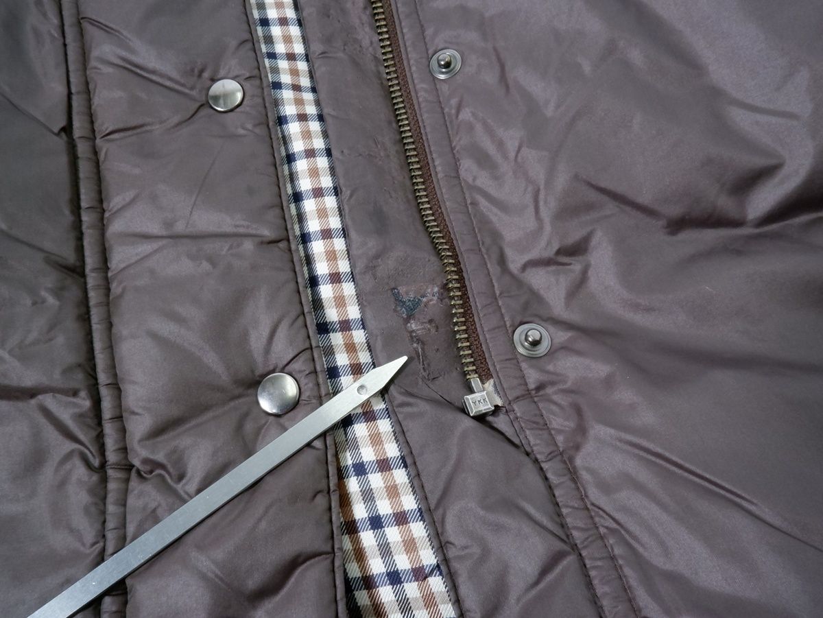 Aquascutumアクアスキュータム 裏地ガンクラブチェック フォックス