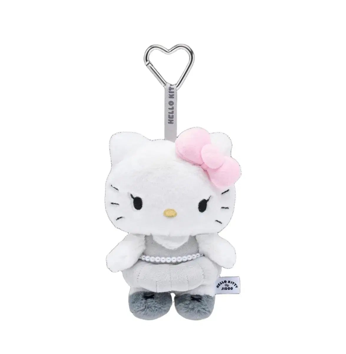 ハローキティXジス(JISOO) PLUSH キーホルダー ピンクグレー - メルカリ