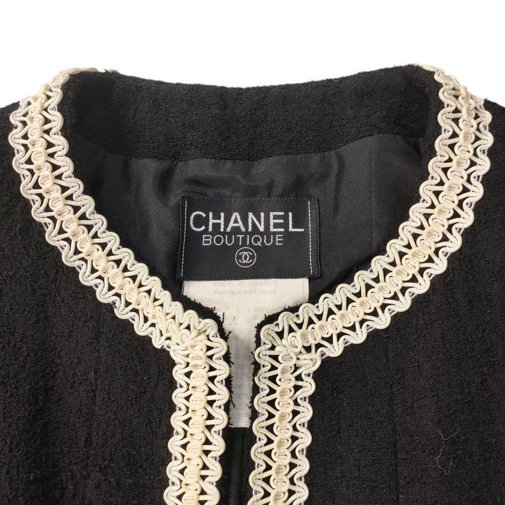 CHANEL Tweed Suit セットアップ スカート ランウェイモデル 1994SS 38