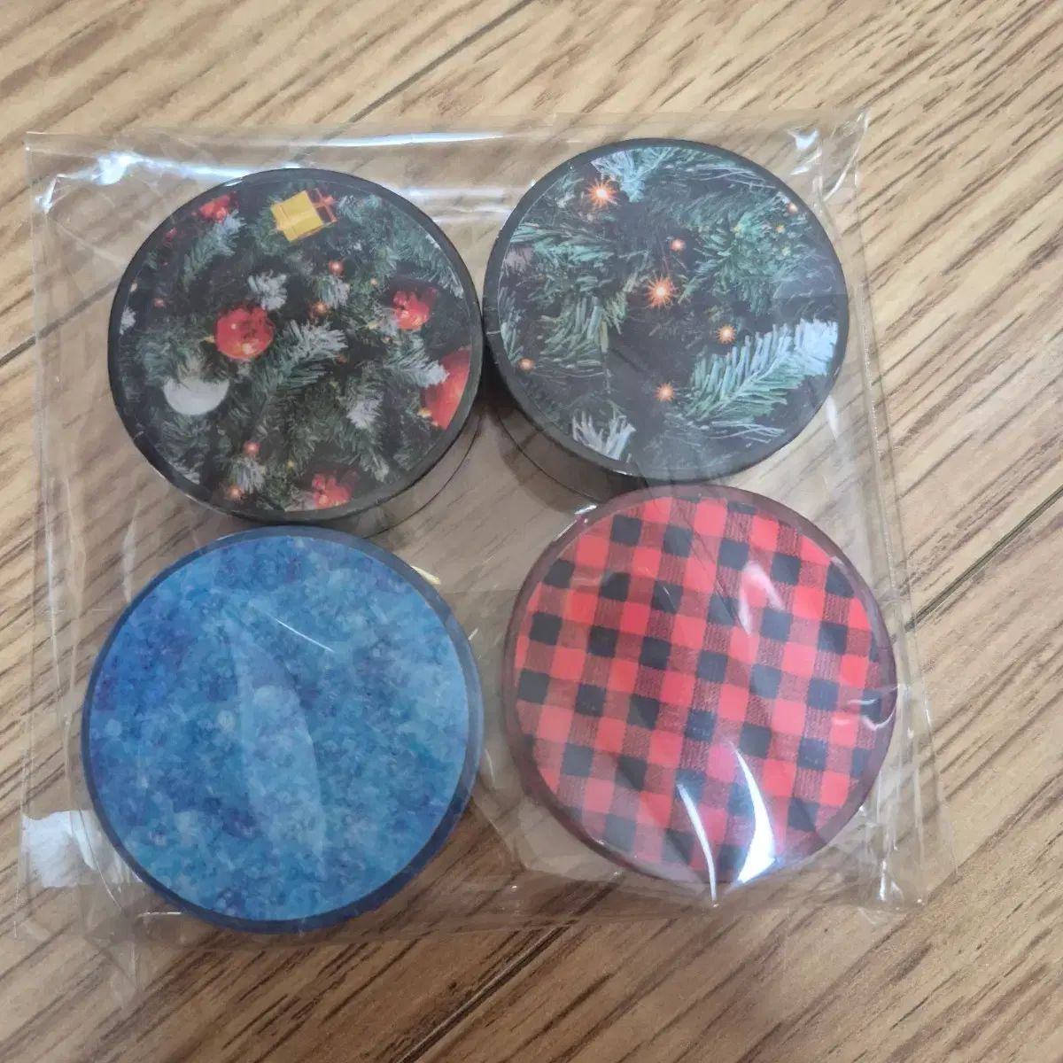 ユーロ クリスマス マスキングテープ パック 4個 まとめ売り